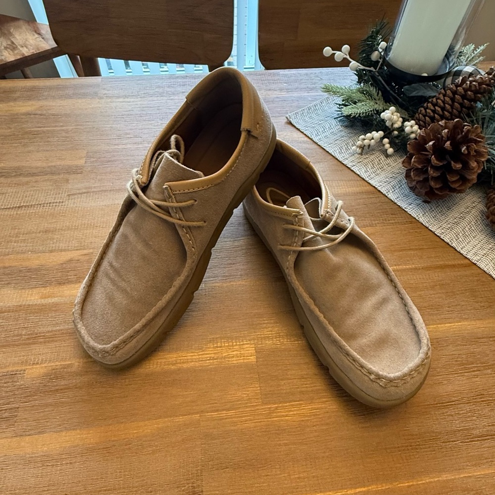 KALSO Earth Shoe Darby Mens Negative Heel in Natural Size 12 Like New Worn 1x - Picture 2 of 10